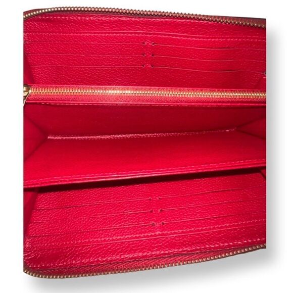Louis Vuitton Red Empirente Long Zippy Wallet - Picture 8 of 10
